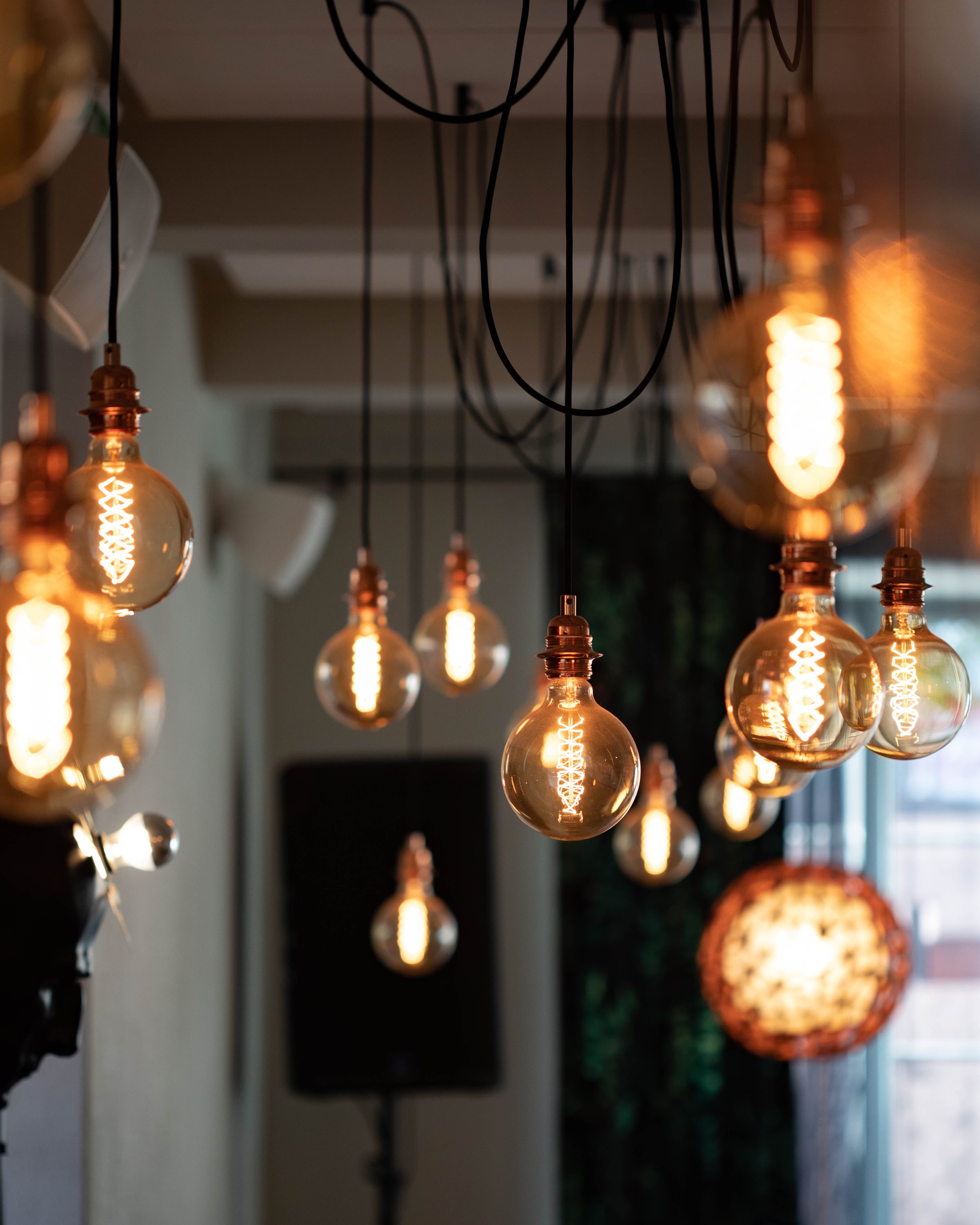Warm light bulbs, the electricity a business contract pays for